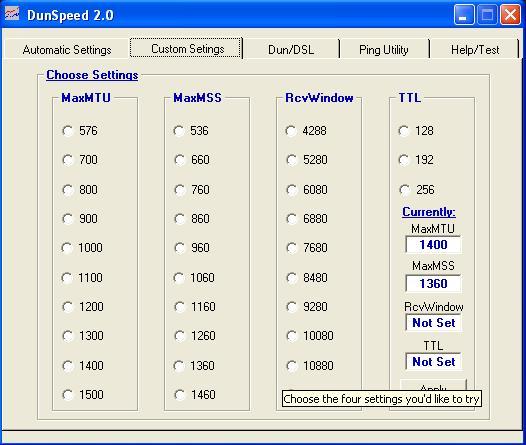 Multiple combinations in custom settings