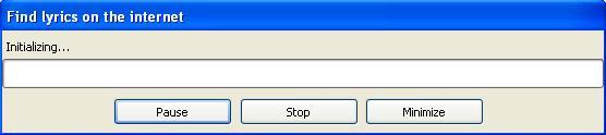 Lyrics Search in Progress