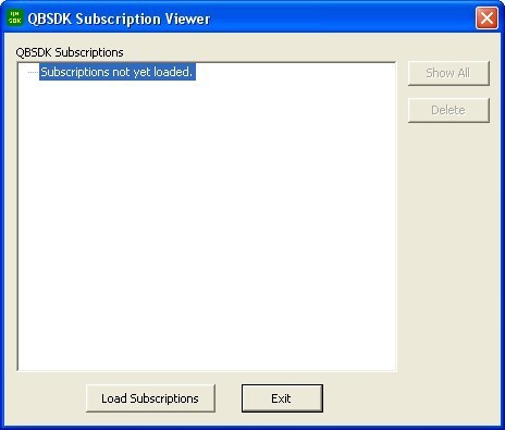 QBSDK subscription viewer