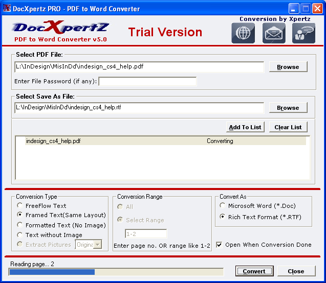 Conversion Process