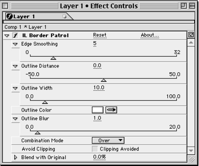 Effect Controls Window