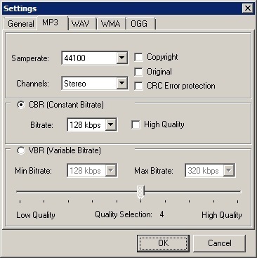 Settings Dialog