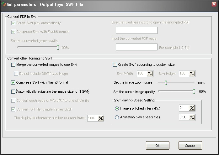 Set Parameters Window