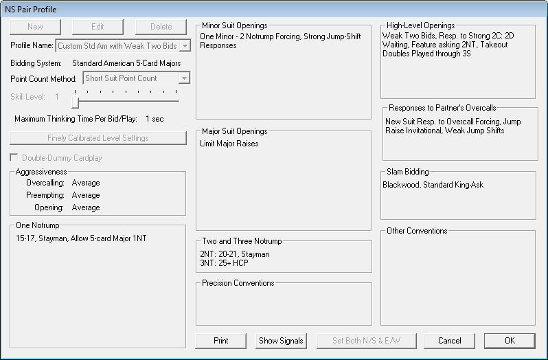 NS Pair Options