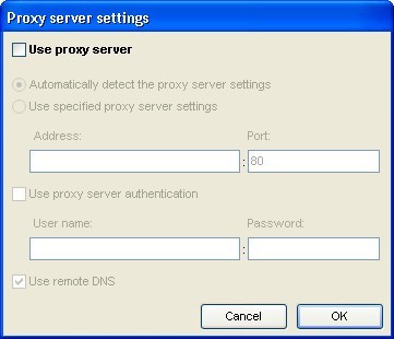 Proxy Settings