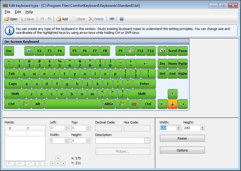 Keyboard Type Editor