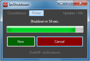 Shutdown Window