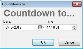Countdown Timer Settings