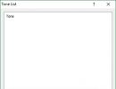 Tone List