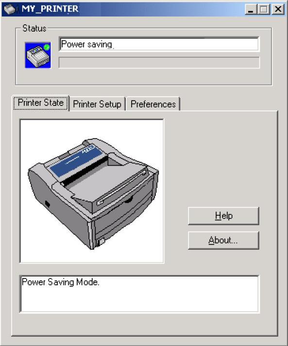 Printer Status Window