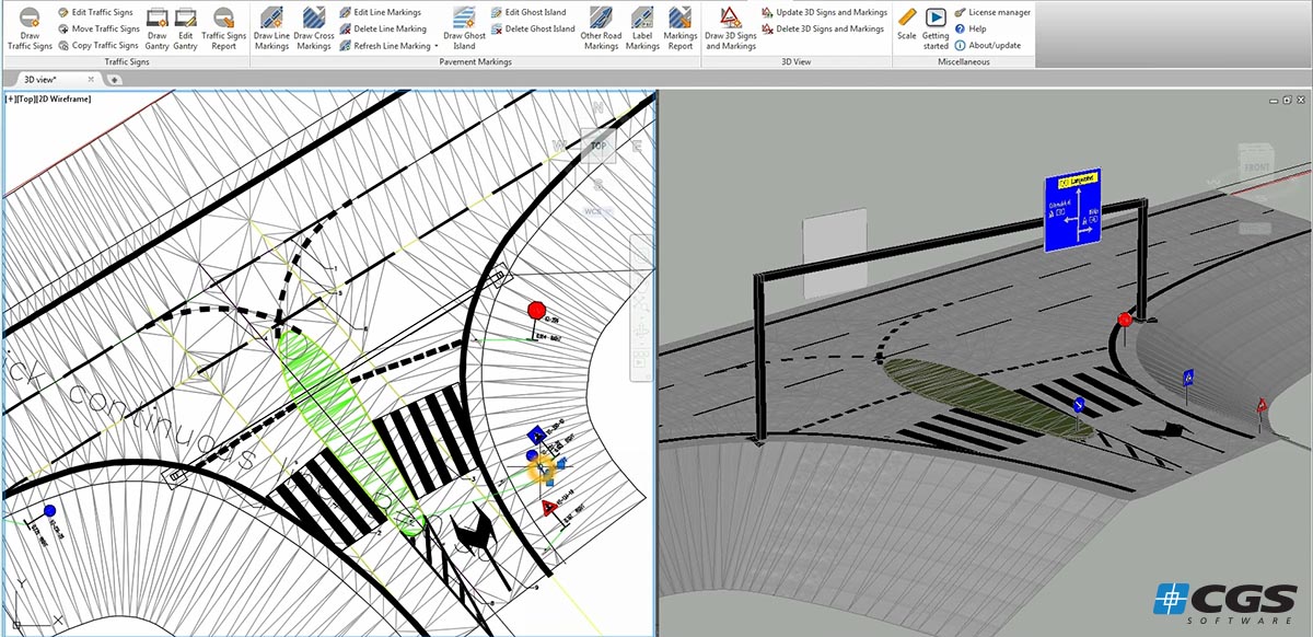 3D Traffic Signs & Road Markings