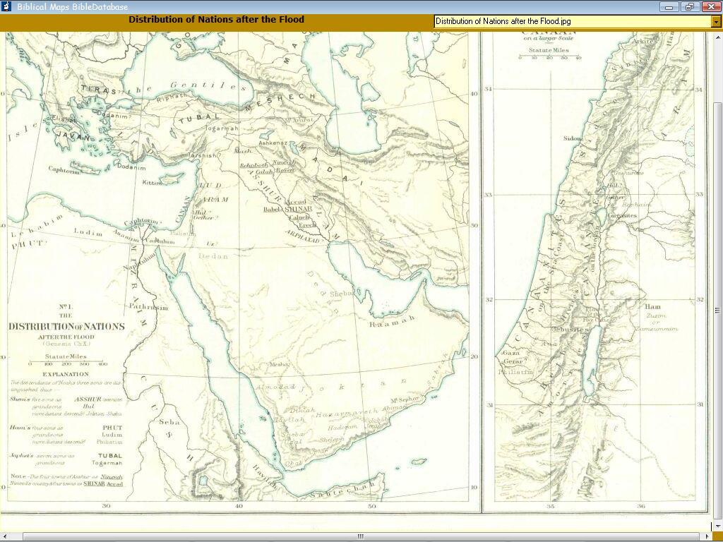 Bible Database-Map feature