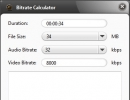 Bit Rate Calculator