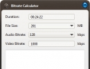 Bitrate Calculator