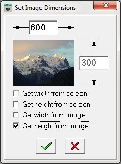 Set Image Dimensions