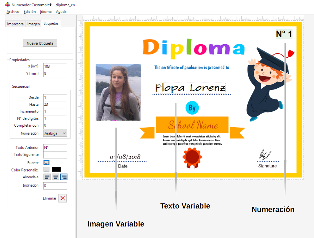 Numbering and Data Variable