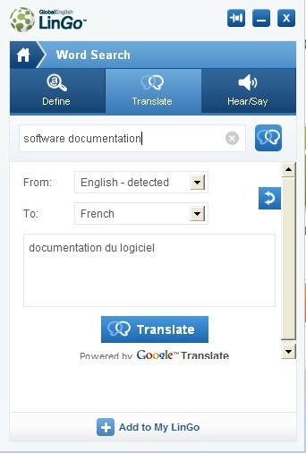 Translation Window