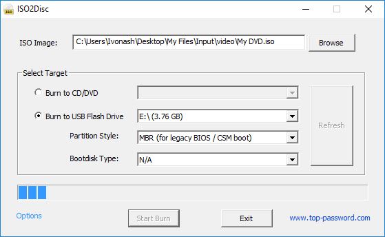 Burning ISO File