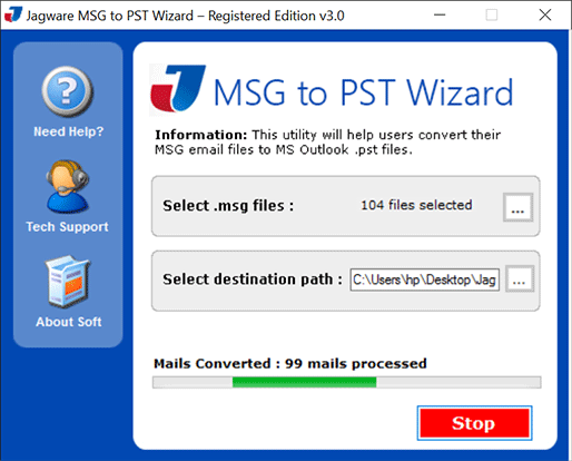 MSG to PST Conversion