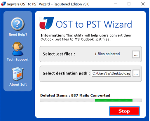 OST to PST Conversion