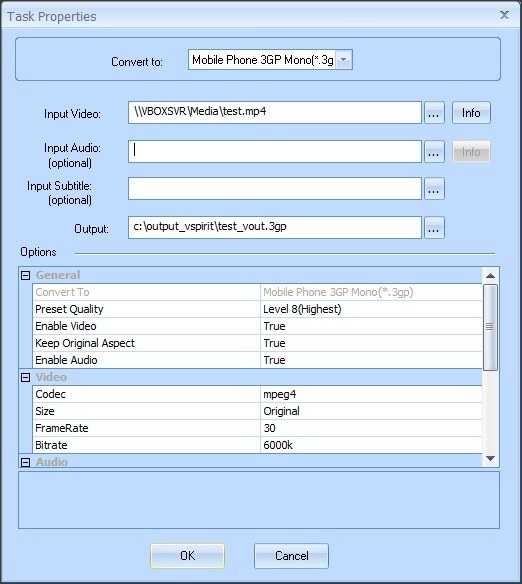 New Conversion Task - Single File