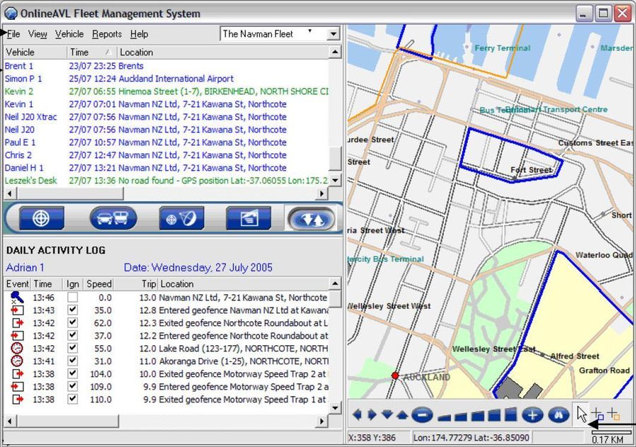 Fleet Management Window