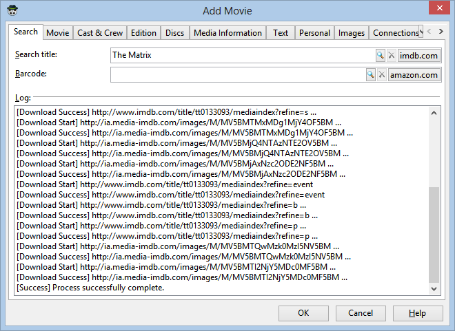 Downloading film info