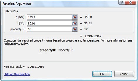 Function Arguments Window