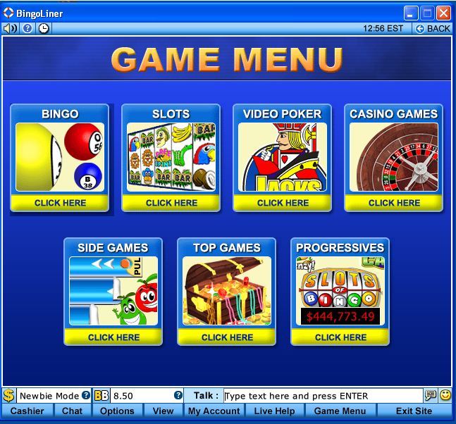 Game menu