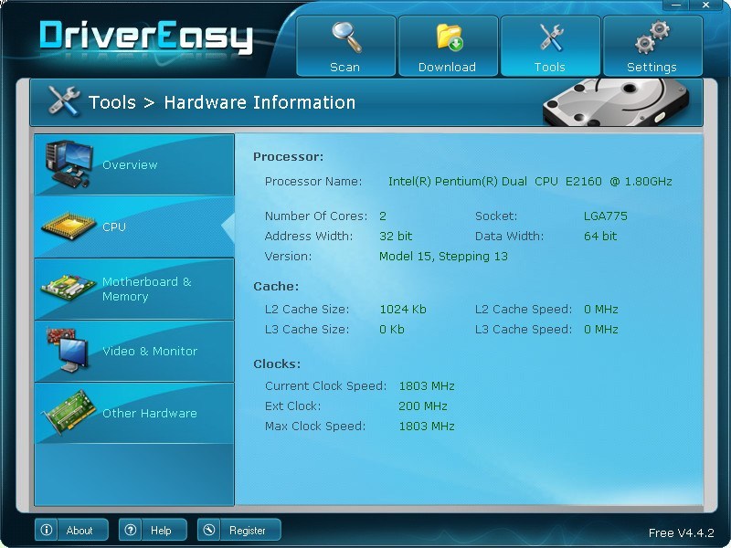 Hardware Information Feature