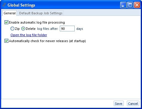 Settings Window