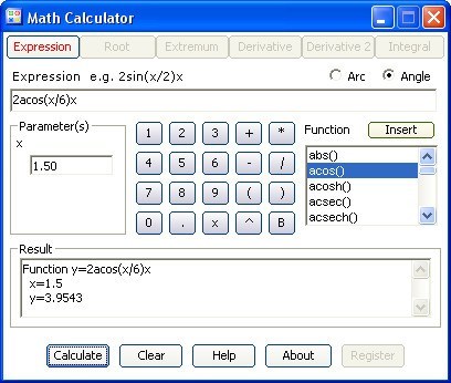 Calculation Window