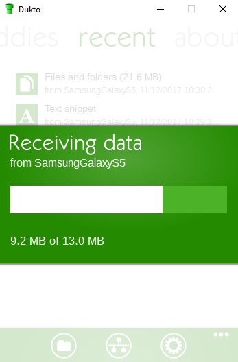 Receiving data