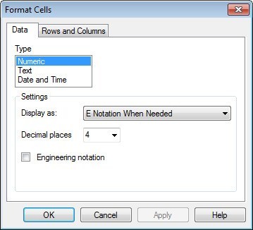Cell Formatting Options