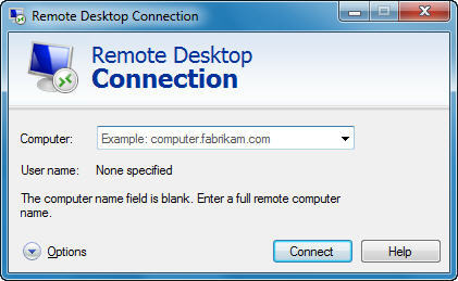 Remote Connection Window