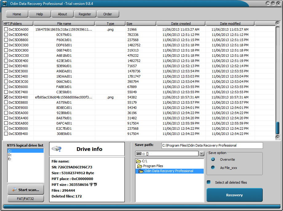 Scanning Results