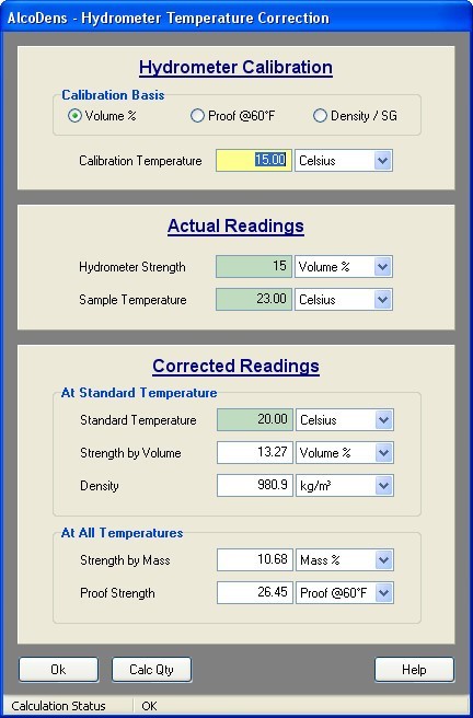 Calculation Window