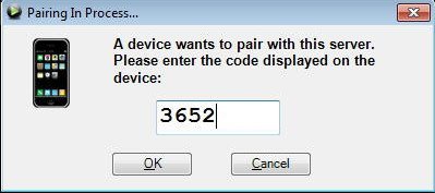 Device Pairing Window