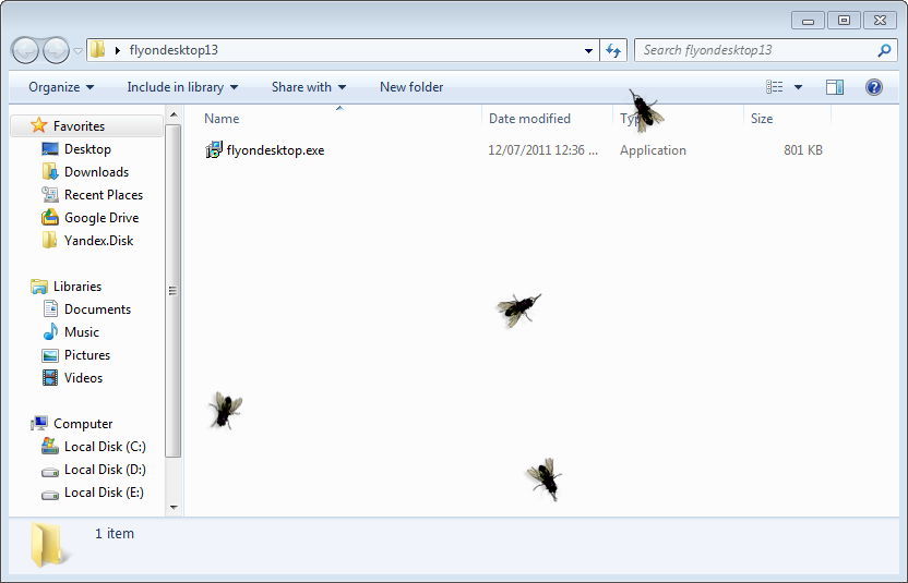 Some Flies on a Folder