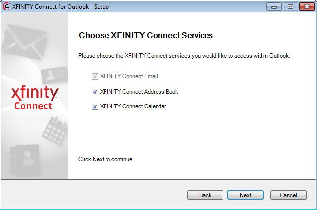 Choosing XFINITY Connect Services