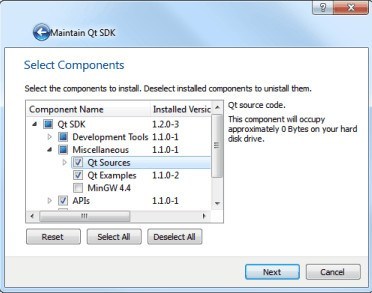 Qt Components Window