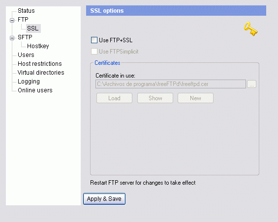 SSL options