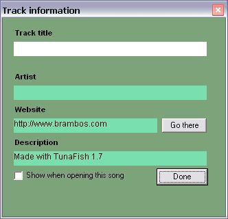 Track information