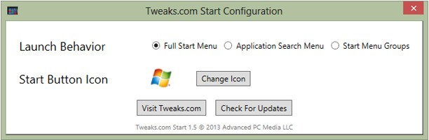 Configuration Window