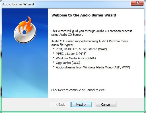 Audio CD Burner