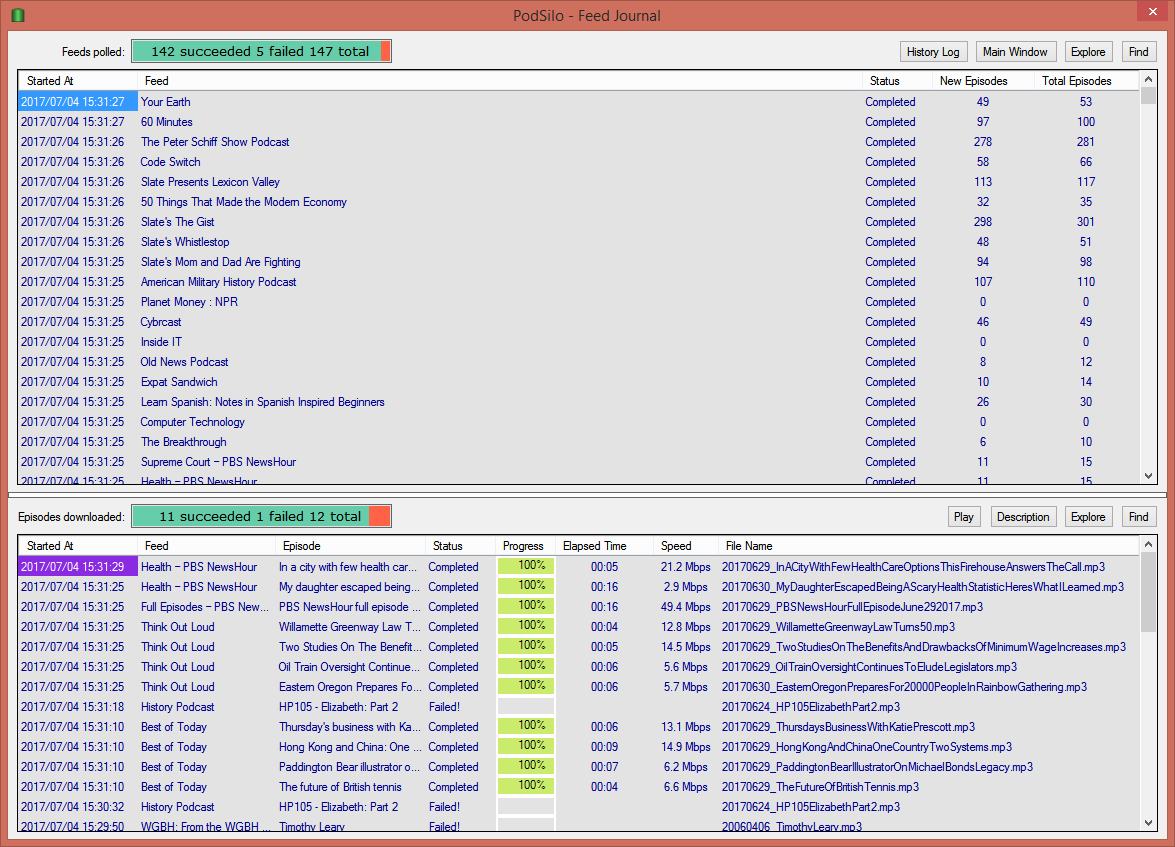 PodSilo Feed Journal