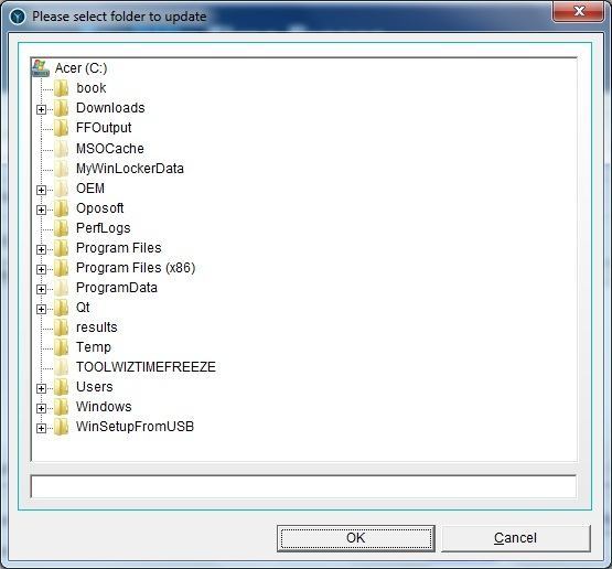Select Folder Window