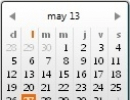 Calendar gadget