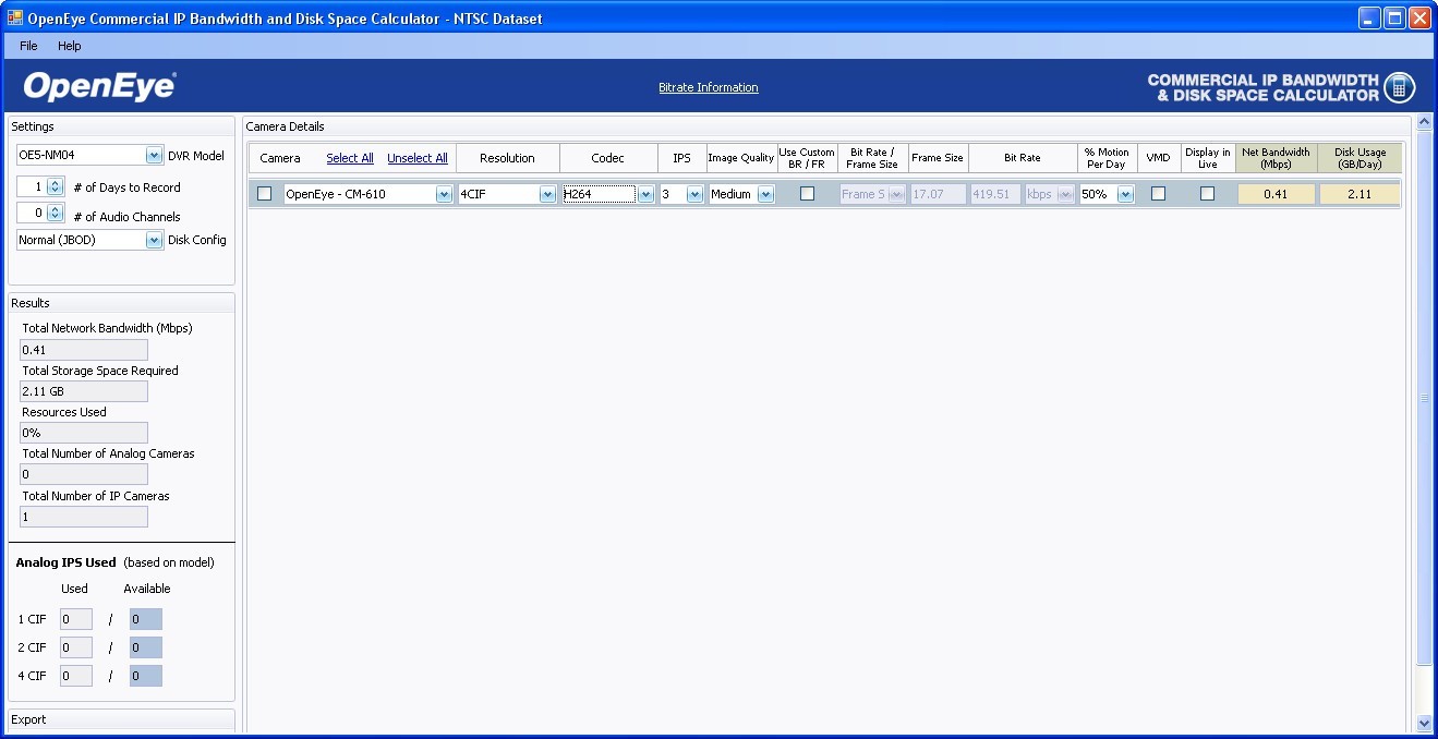 Calculation Window