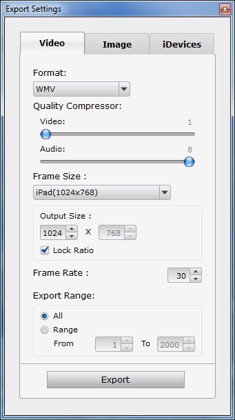 Export Settings